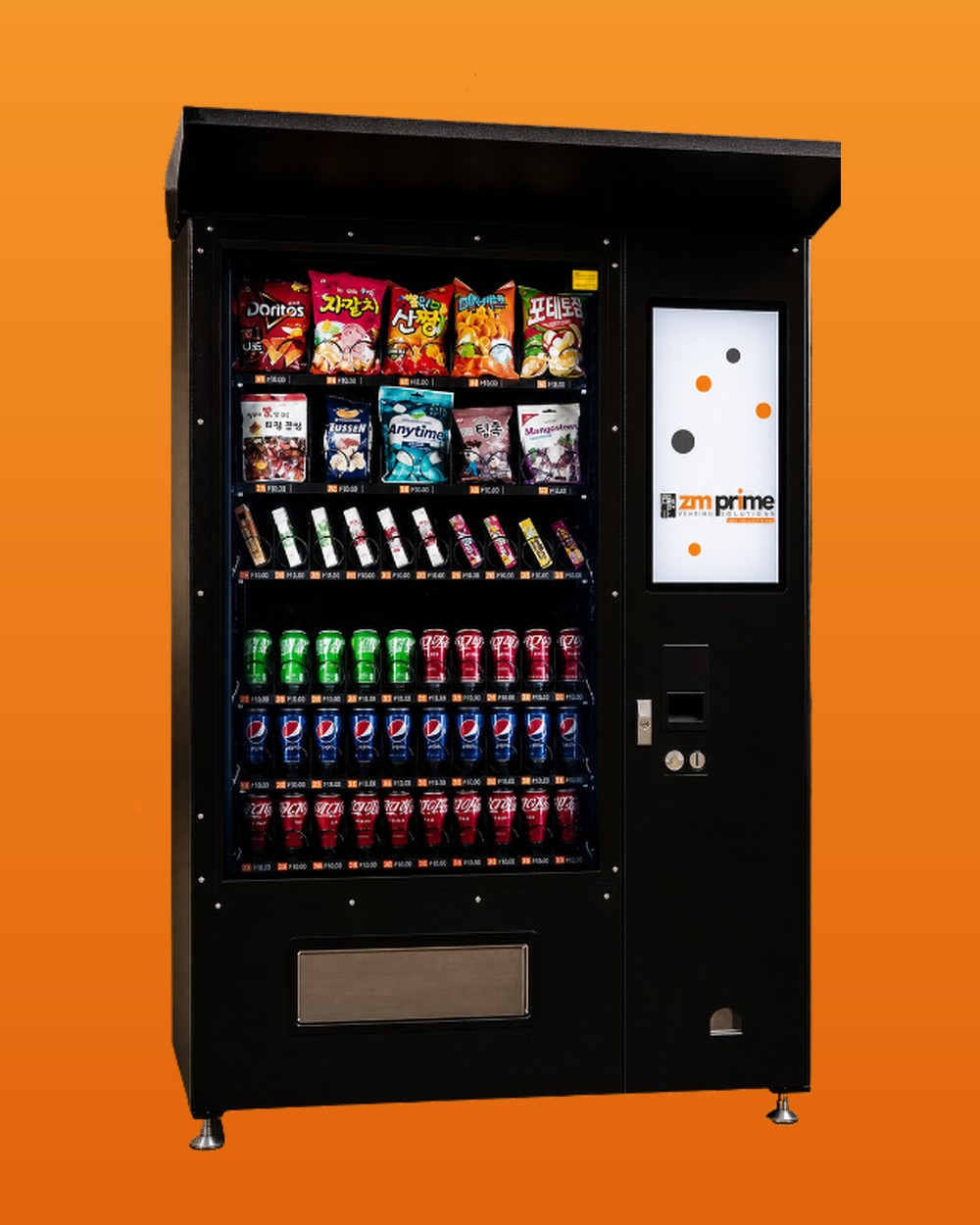 ZM Prime vending machine covered by free insurance